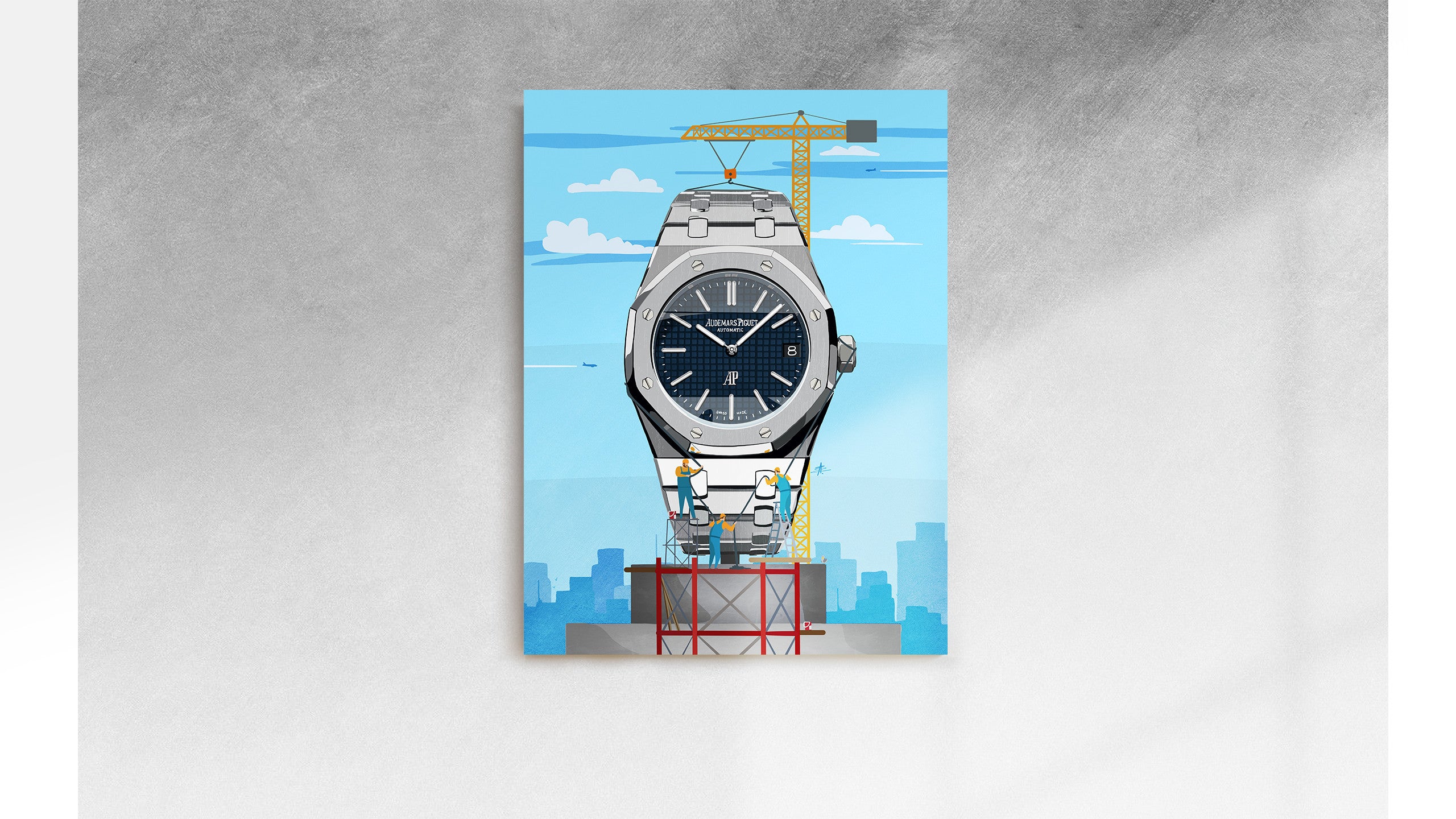 Watchoniste X MisterChrono tirage d'art - skyscraper - 60x80