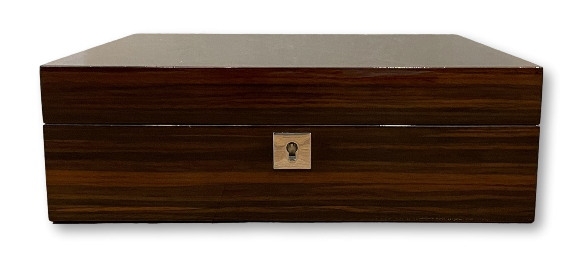 KronoKeeper Marquetry Ebony 12 Watch Box