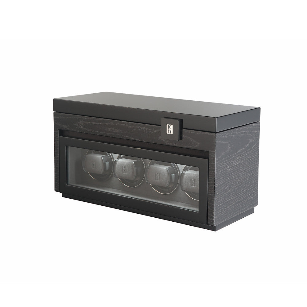 Paul Design - Modèle Gentleman 4+6 remontoir pour 4 montres et compartiment pour 6 montres