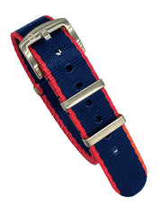 Seat Belt Nato - Rouge/Bleu