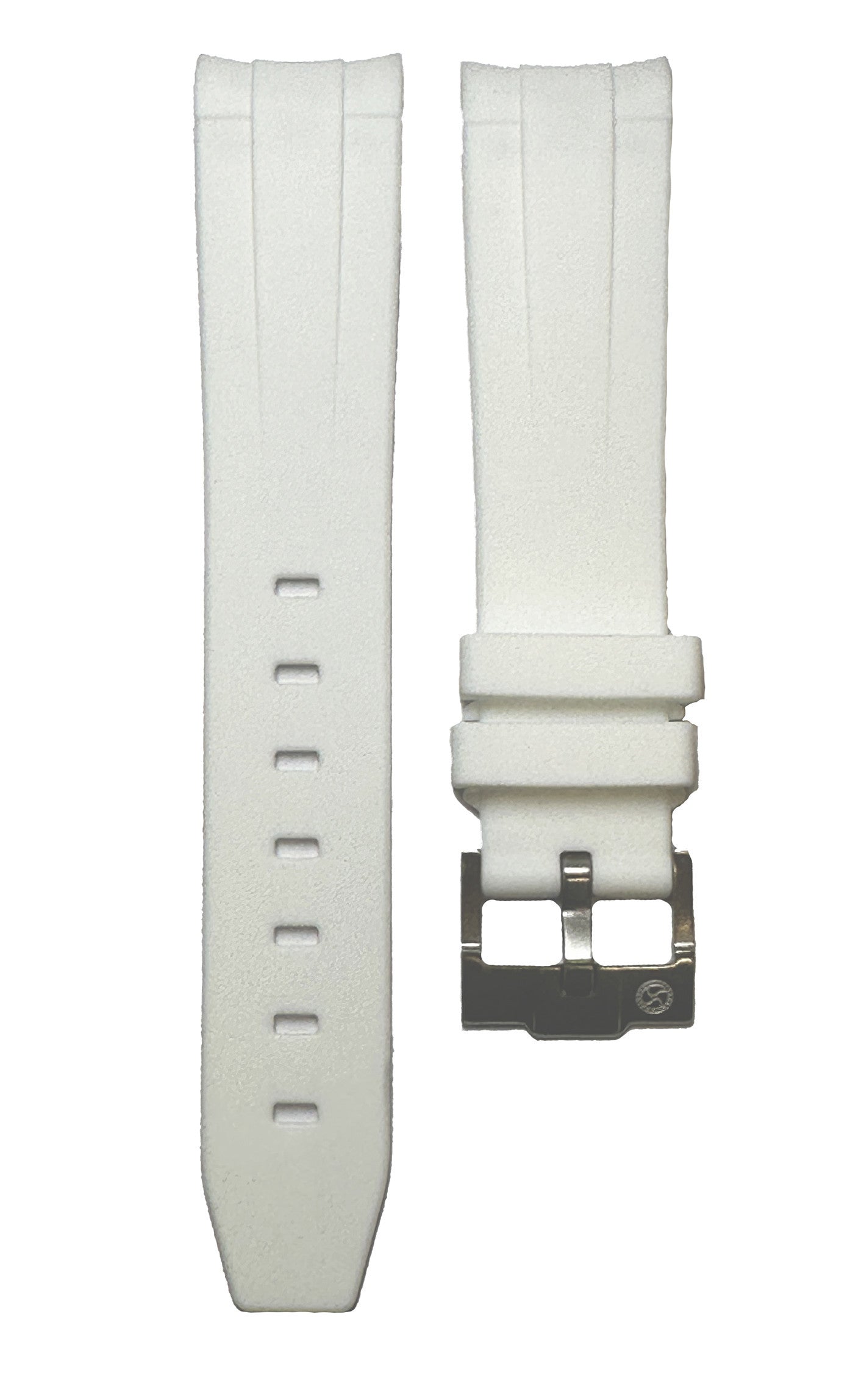 Rubber strap for Omega MoonSwatch - White