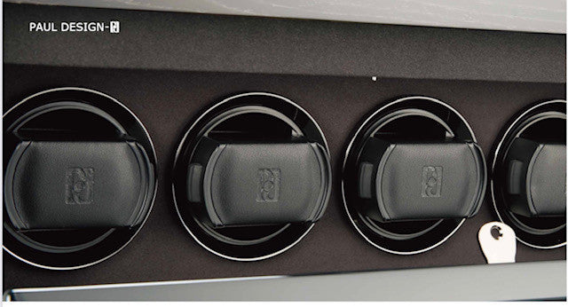 Paul Design - Modèle Gentleman 4+6 remontoir pour 4 montres et compartiment pour 6 montres