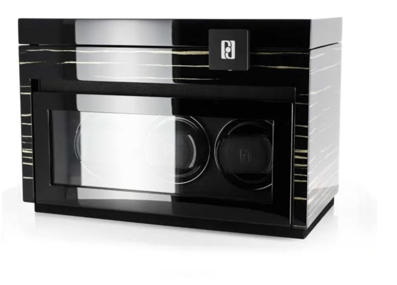 Paul Design - Modèle Gentleman 3+5 remontoir plus compartiment pour 5 montres.