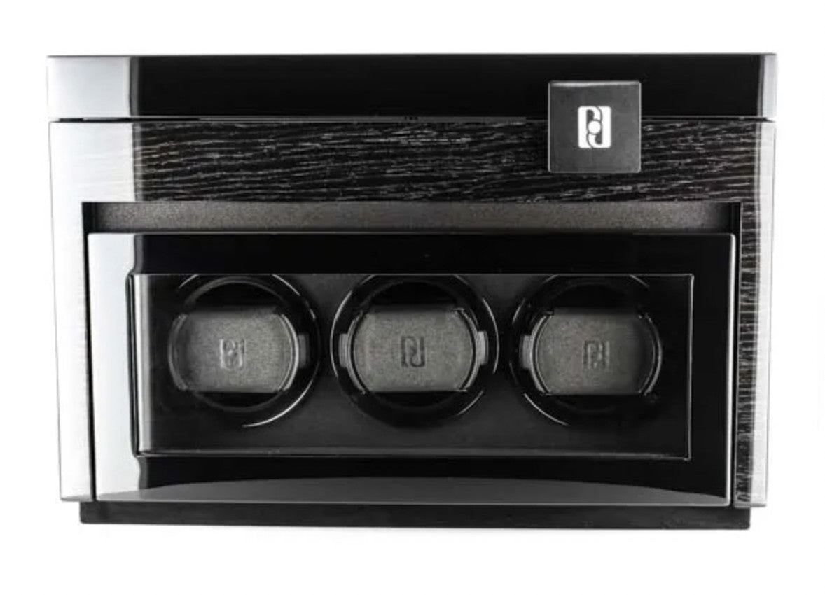 Paul Design - Modèle Gentleman 3+5 remontoir plus compartiment pour 5 montres.