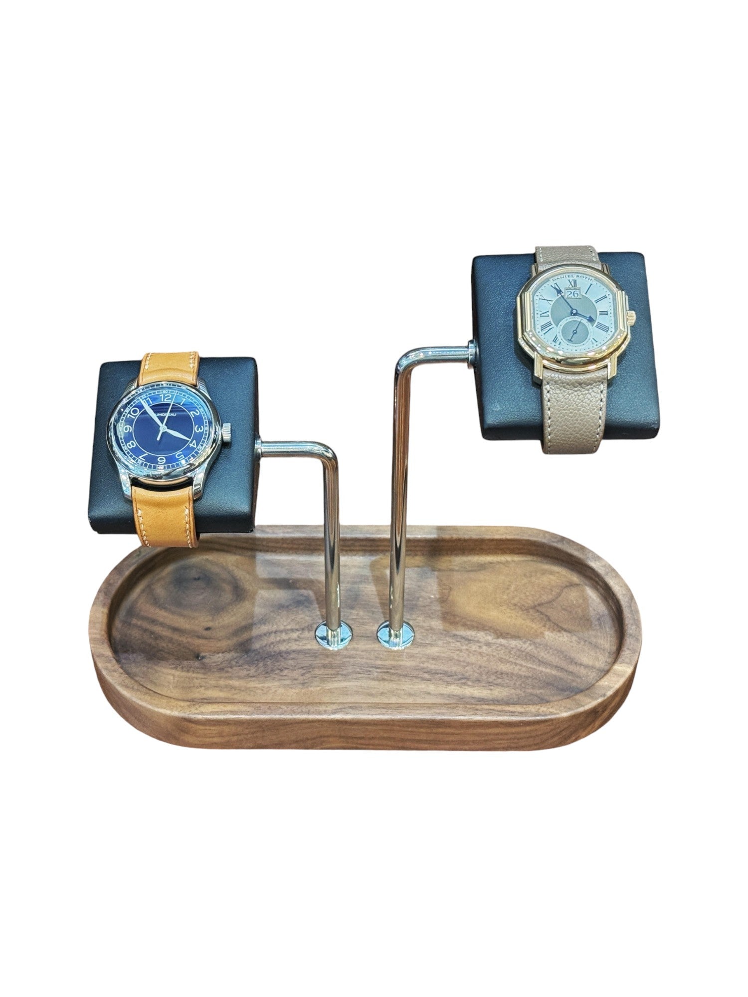 Kronokeeper Walnut Watch Stand (Double)