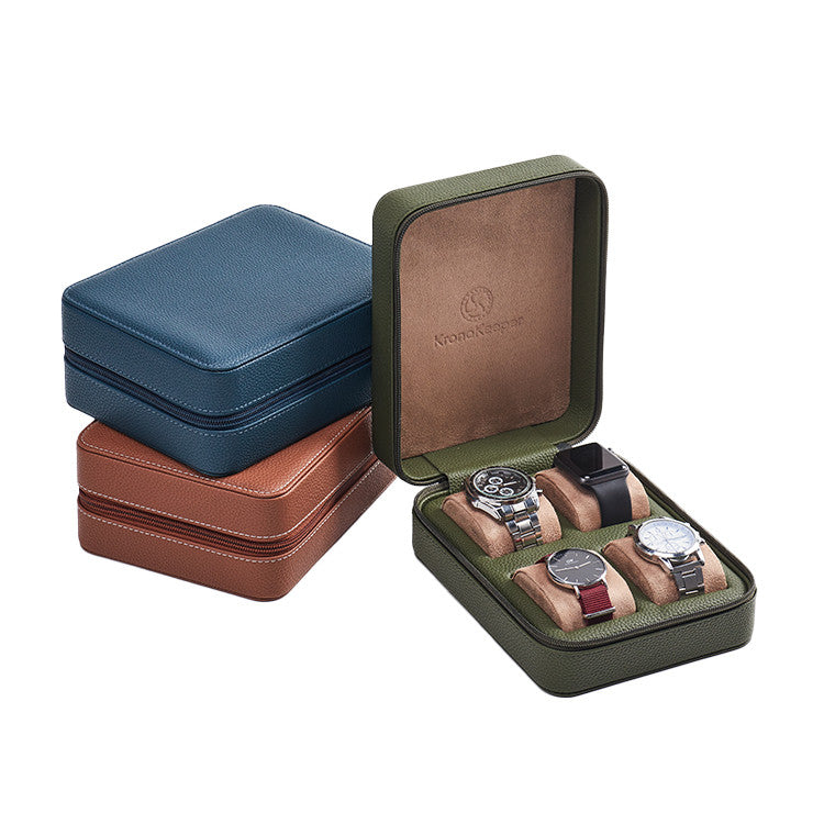 Kronokeeper Tiboulen watch travel case for 4 watches