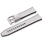 KronoKeeper double-layer FKM rubber strap - White