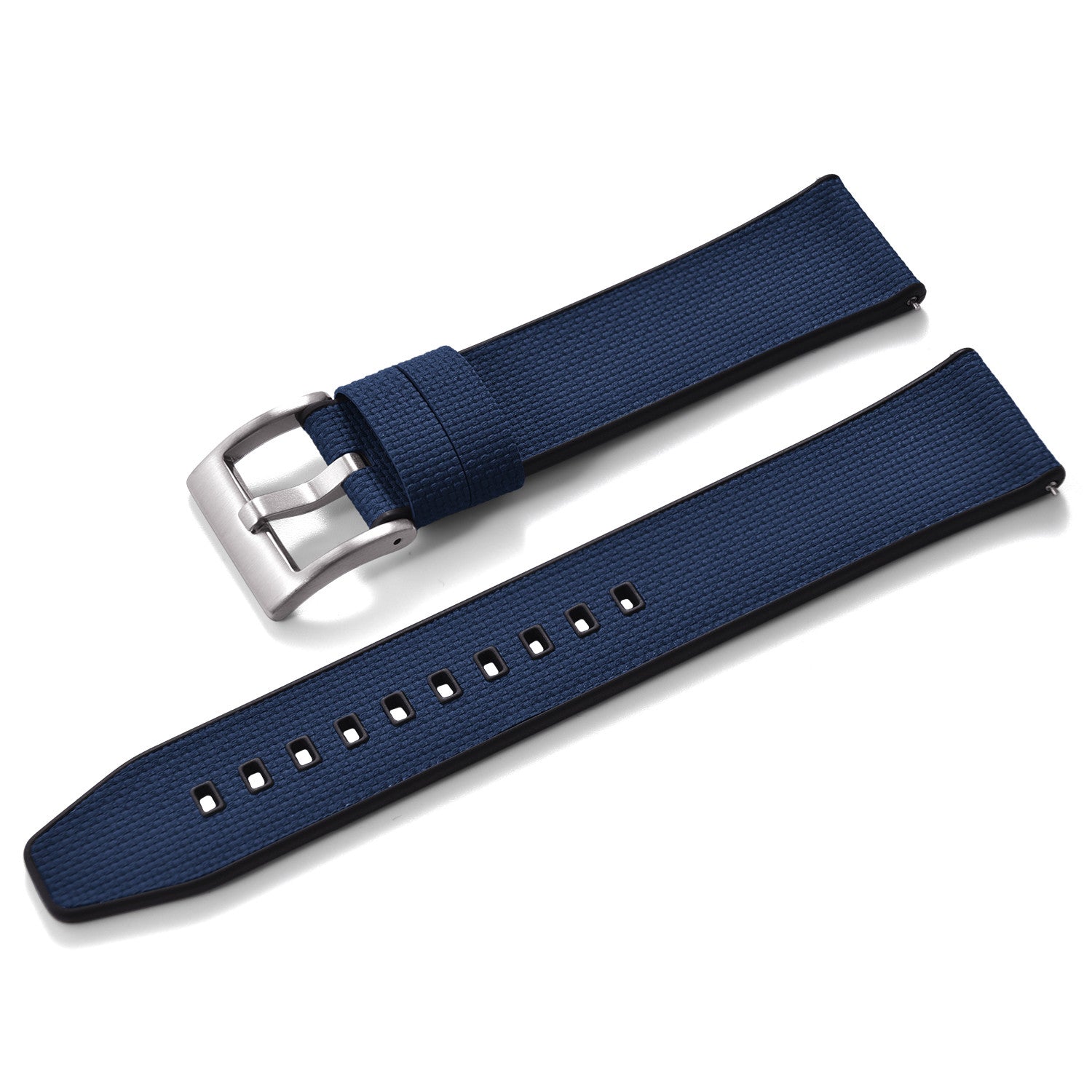 KronoKeeper rubber strap FKM double layer - Navy Blue