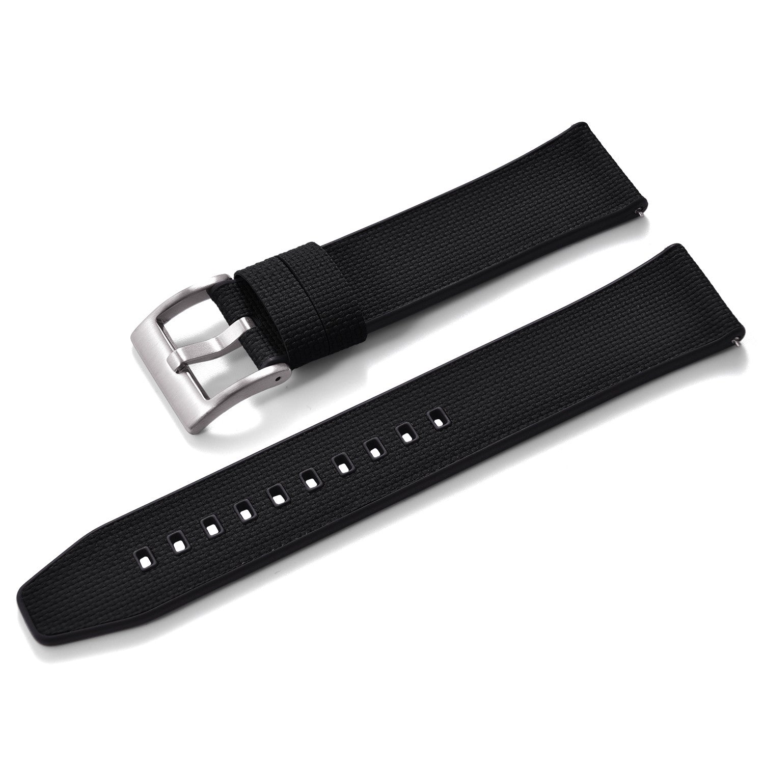 KronoKeeper rubber strap FKM double layer - Black
