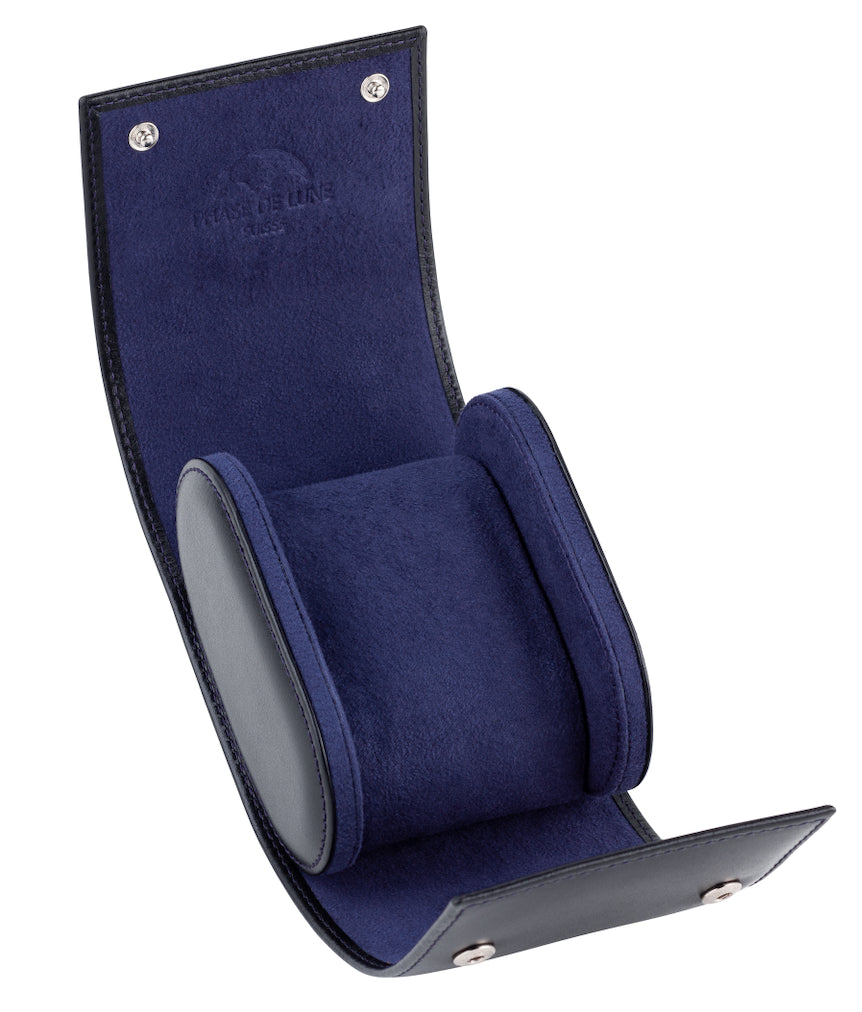Phase De Lune Leather travel case for 1 watch