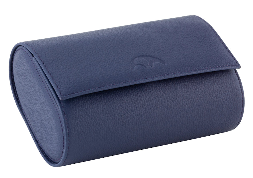 Phase De Lune Leather travel case for 2 watches