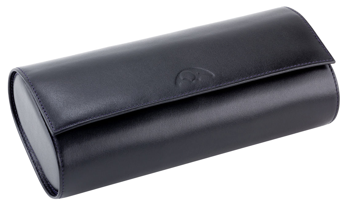 Phase De Lune Leather travel case for 3 watches