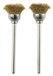 PROXXON Brosses en laiton de forme pinceau rond 13mm par 2 pièces