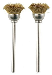 PROXXON Brosses en laiton de forme pinceau rond 13mm par 2 pièces