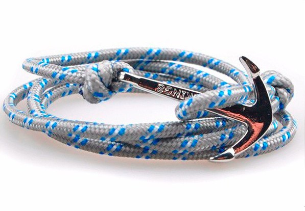 Steel anchor bracelet