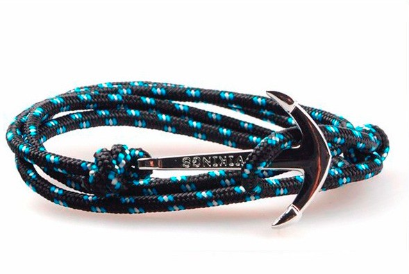 Steel anchor bracelet