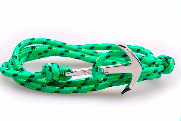 Steel anchor bracelet