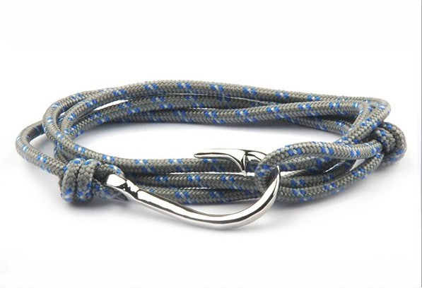 Bracelet hameçon acier Vikings